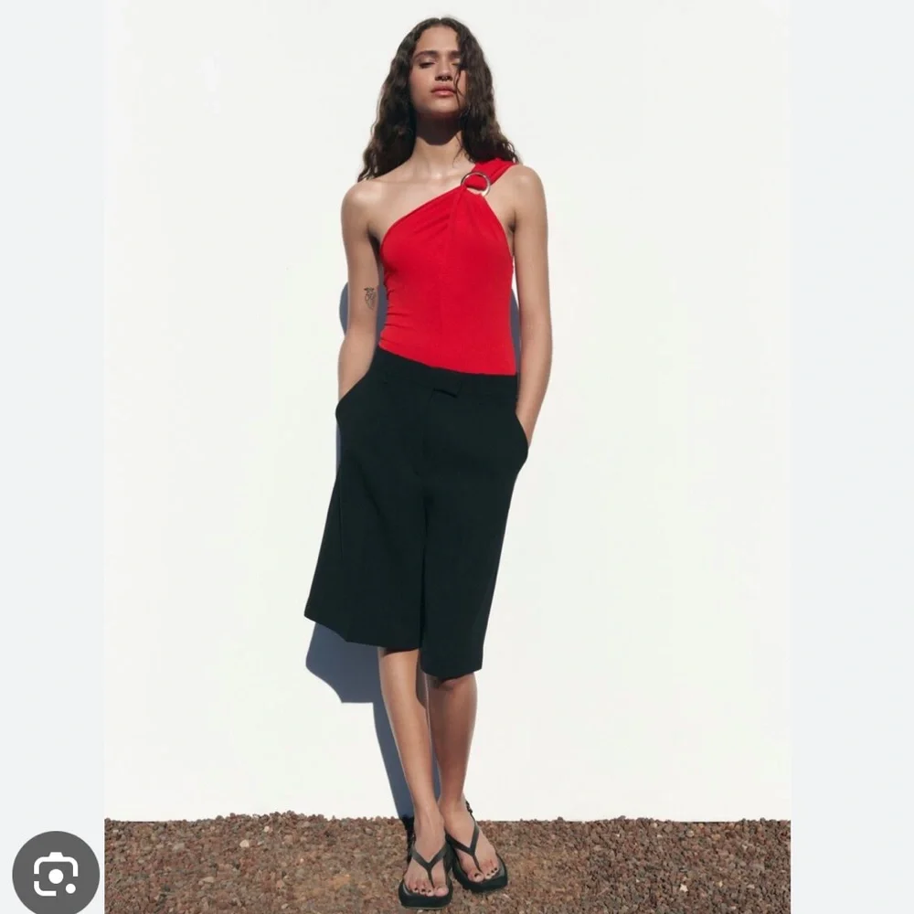 ZARA RING TRIM CROSS STRAP BODYSUIT - Picture 2 of 6